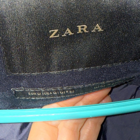 Zara Black faux suede Bomber Jacket - Picture 3 of 7